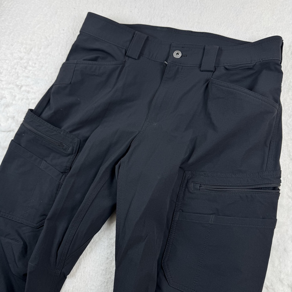 Duluth Trading Co Flexpedition Pants Mens Size 34x30 Black Stretch Cargo Hiking